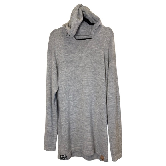 PAKA Unisex All Natural Gray Alpaca Hoodie Sweater sz XXL - Picture 1 of 11